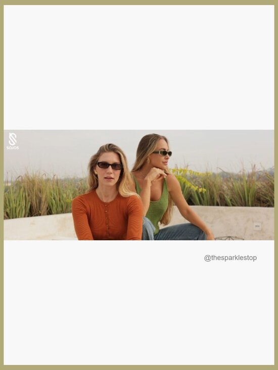 Trendy Oval Polarized Sunglasses Retro Narrow Thin Y2k Sunnies main image 7